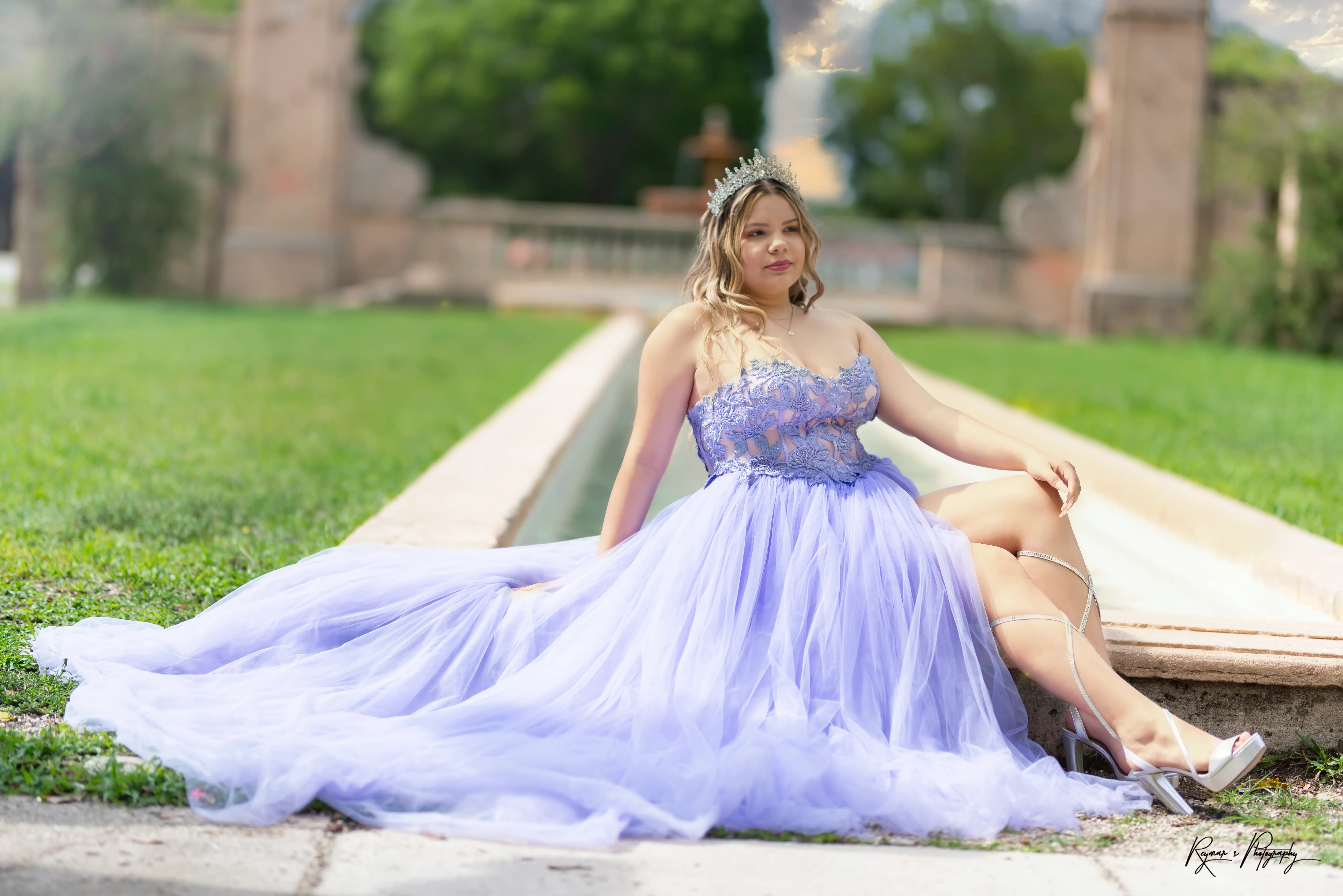 Daniela seated looking right