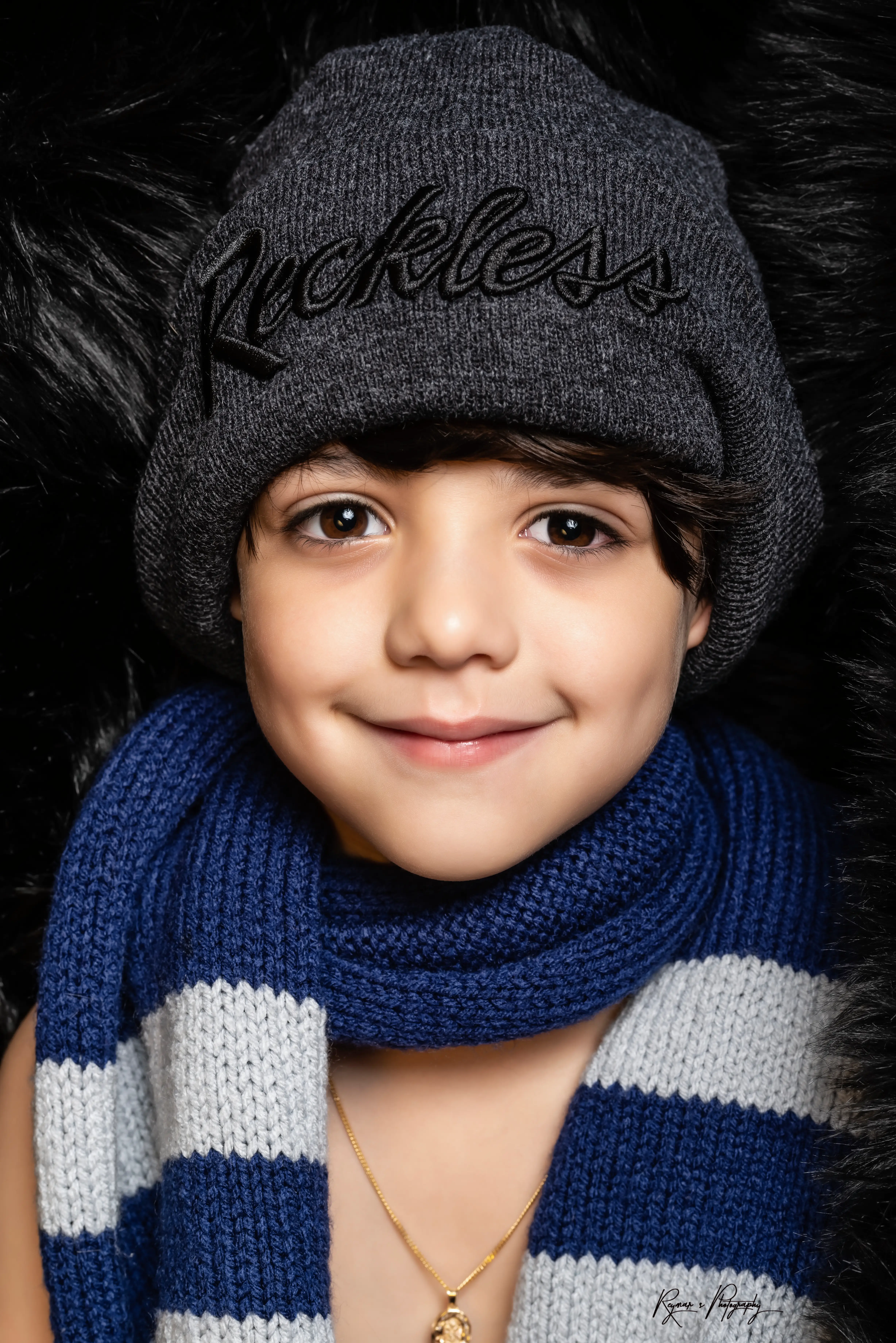 Steven smiling center